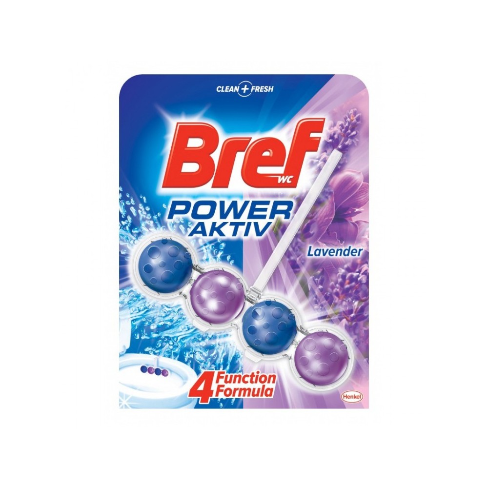 Bref WC Blok Power Aktiv 50g Levandula