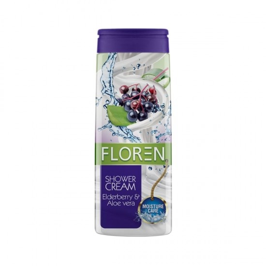 Floren sprchový gél 300ml Elderberry and Aloe Vera