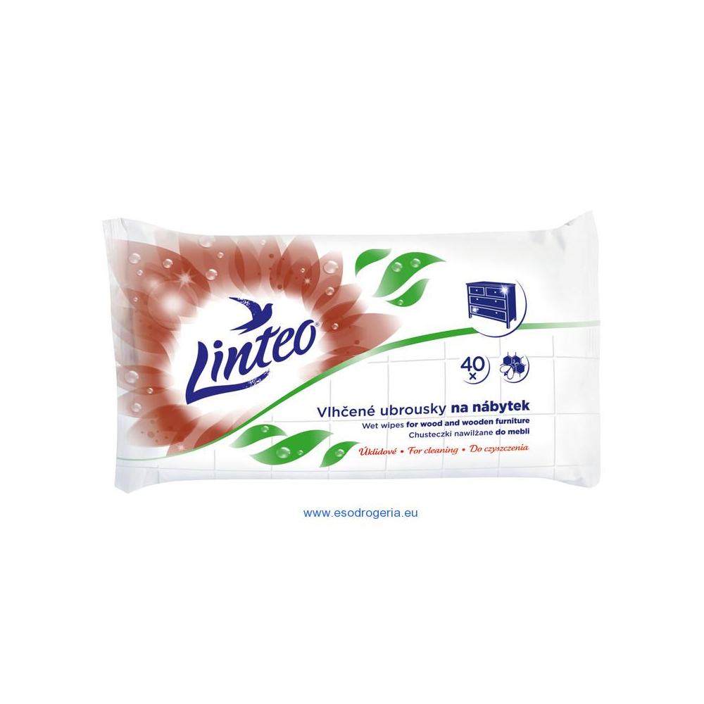 Linteo vlhčené utierky 40ks na nábytok