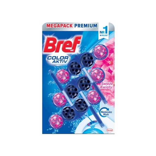 Bref Blue Aktiv 3x50g Fresh Flowers-modré