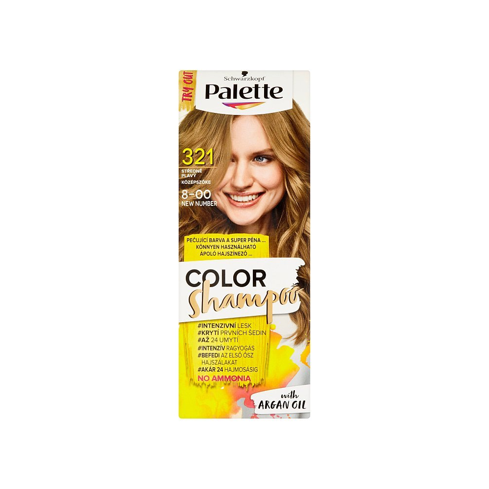 Palette Schwarzkopf Color shampoo farba na vlasy 321 (8-00)
