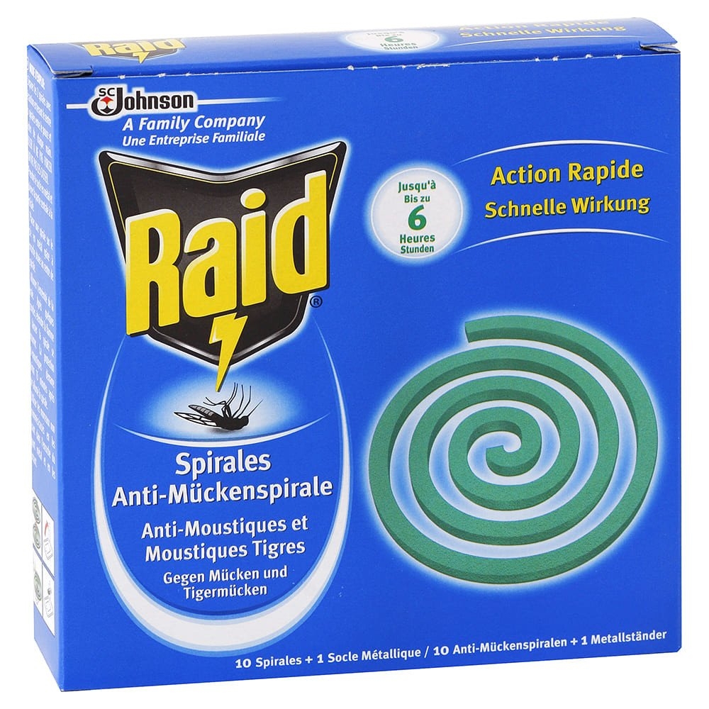 Raid špirála proti komárom 10ks