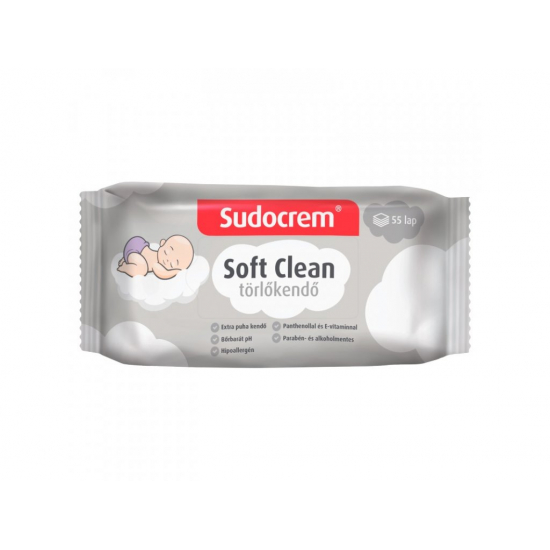 Sudocrem vlhčené utierky 55ks soft clea