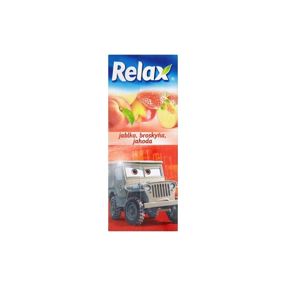 Relax džus 0,2L Jahoda-jablko-broskyňa
