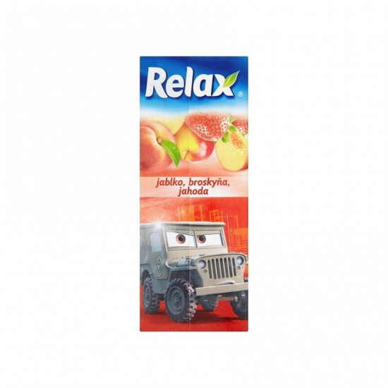 Relax džus 0,2L Jahoda-jablko-broskyňa