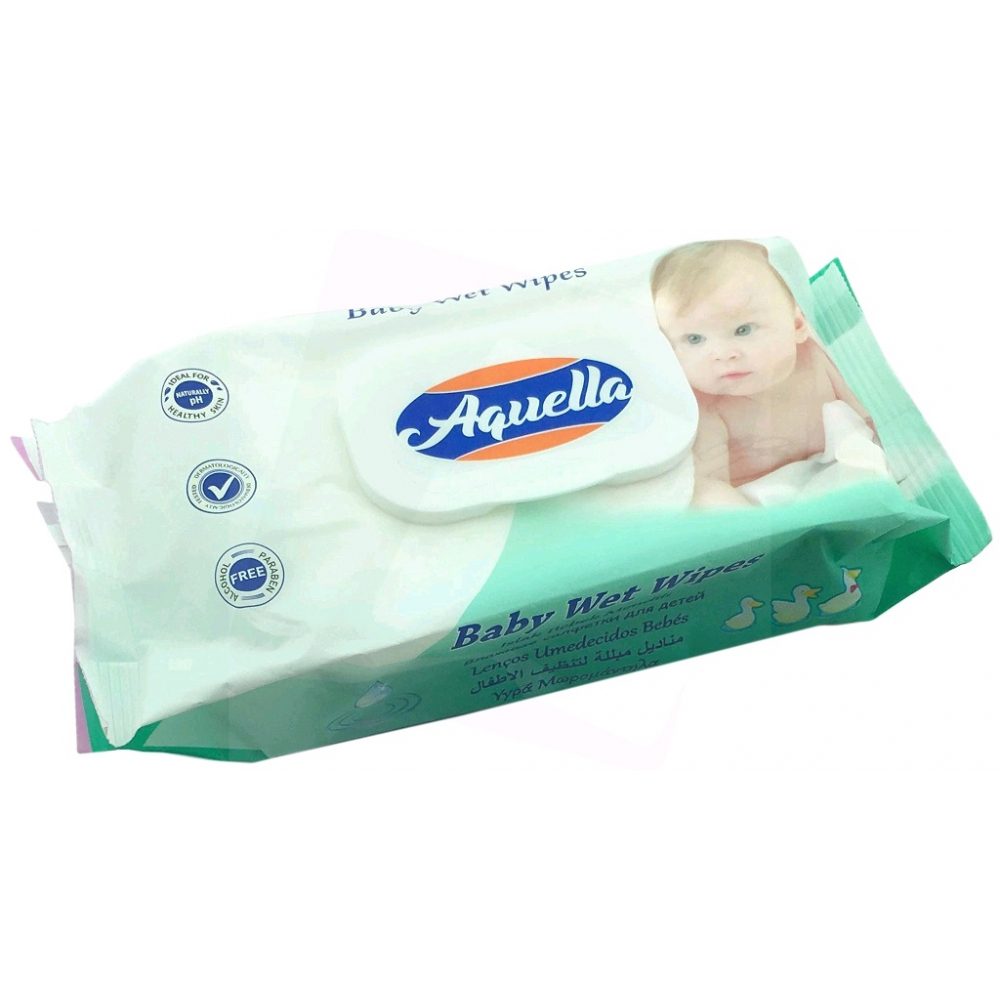 Aquella Vlhčené utierky Kids 72ks FLIPTOP Aquella Vlhčené utierky Kids 72ks FLIPTOP
