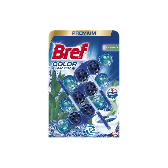Bref WC Blok Blue Aktiv 3x50g  Eucalyptus-modré