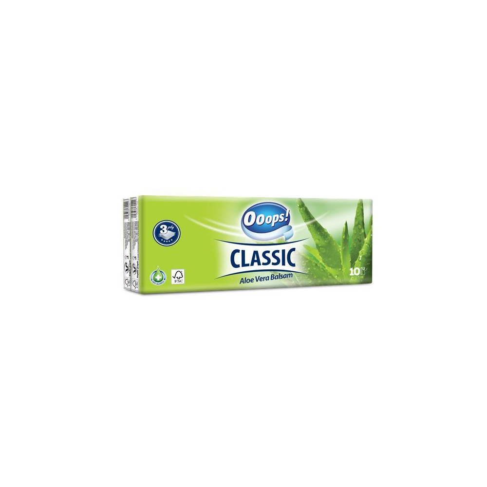 Ooops! Vreckovky Classic Aloe Vera Balsam 10x10/3vrstv.