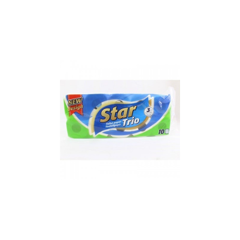 Ooops Star Trio Toaletný papier10 rol/3vrstv