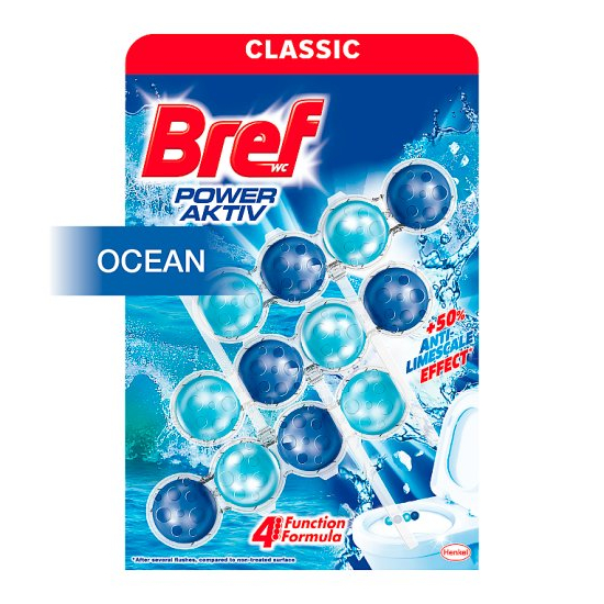 Bref WC Blok Power Aktiv 3x50g oceán