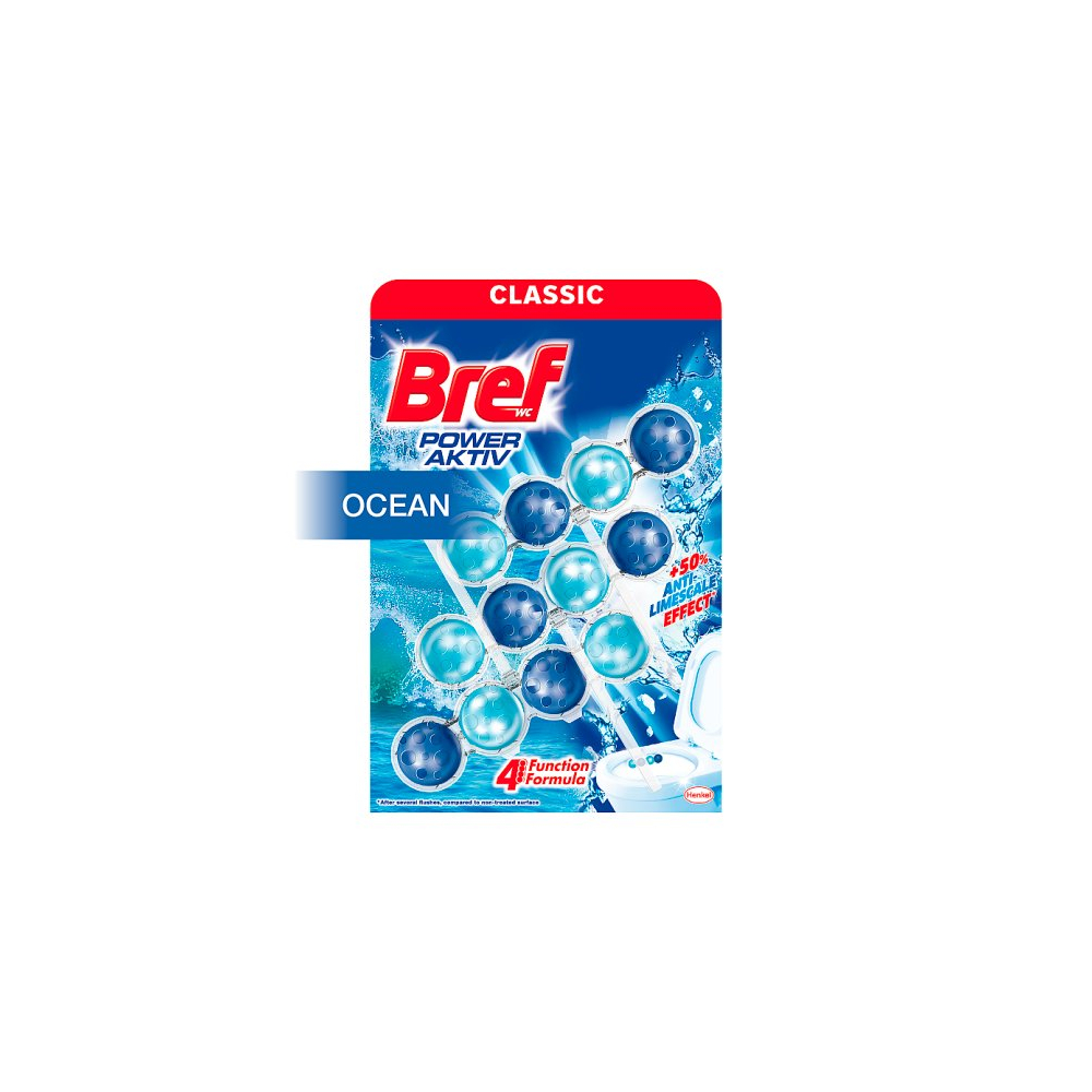 Bref WC Blok Power Aktiv 3x50g Ocean
