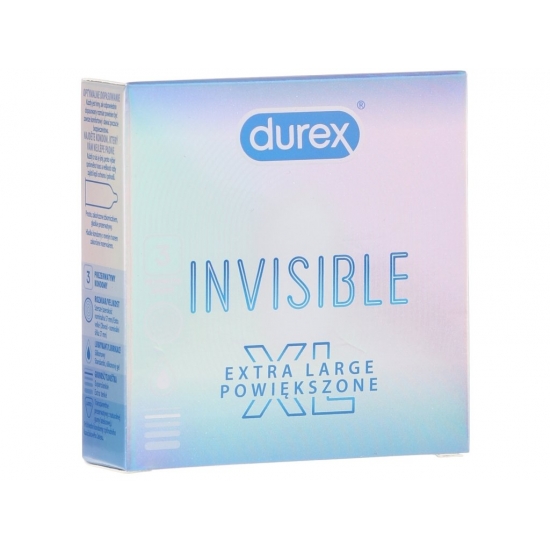 Durex kondóm 3ks Invisible XL