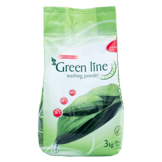 Prací prášok Green line Uni 3kg Gentle