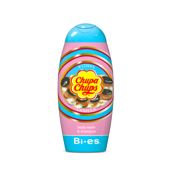 BI-ES CHUPA CHUPS 250ml sprchový gél a šampón vanilla