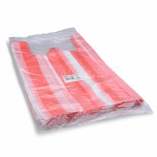 HP Taška (HDPE) pruhovaná 30+14x50cm, 10kg - 100ks/bal