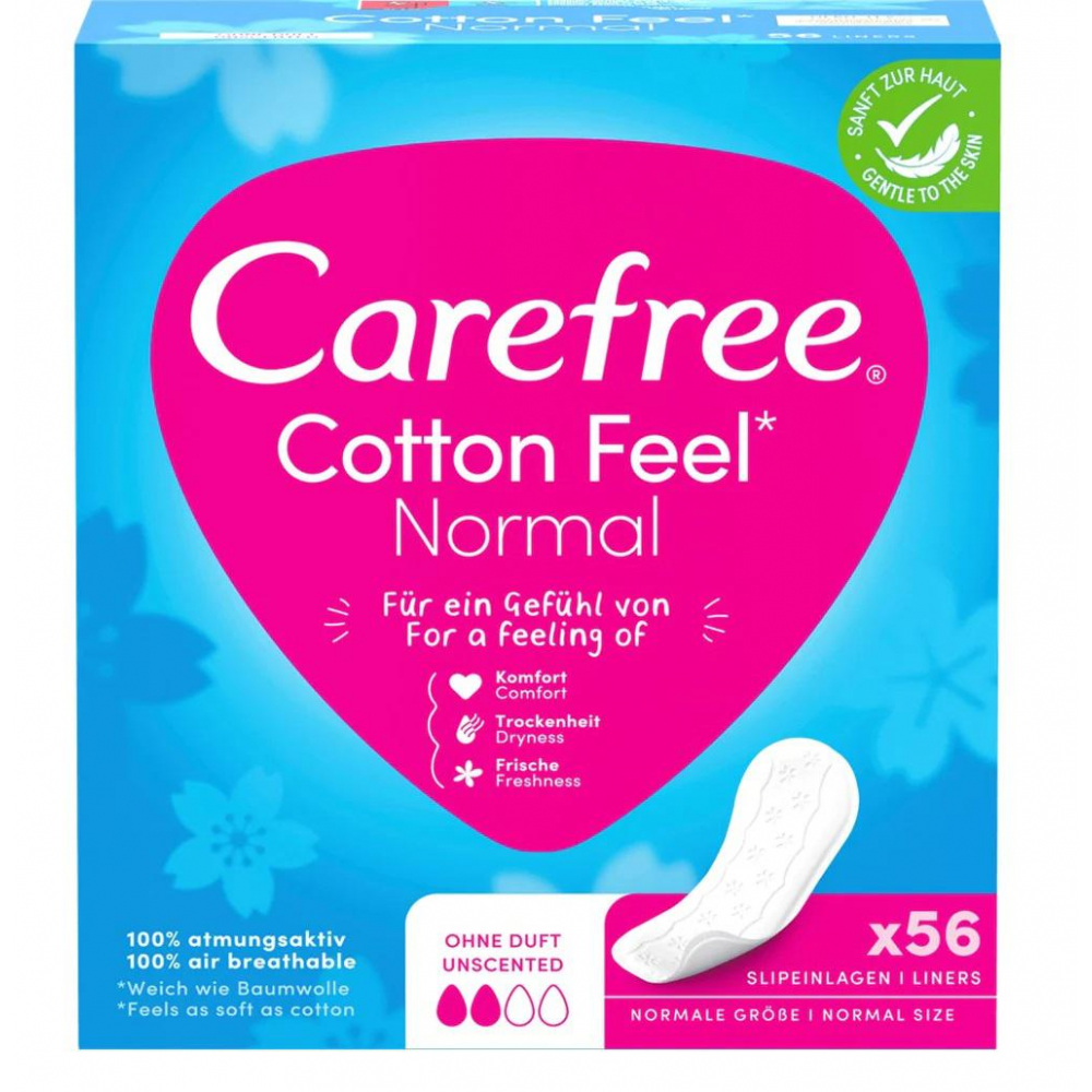 Carefree hygienické vložky 56ks Cotton Flexiform