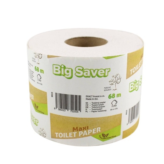 Toaletný papier Big saver Maxi 68m 2vrstv. (1ks)