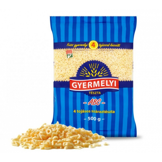 Gyermelyi cestoviny 4-vaj. Abeceda 500g