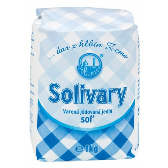 Soľ jedlá jódovaná 1 kg Solivary