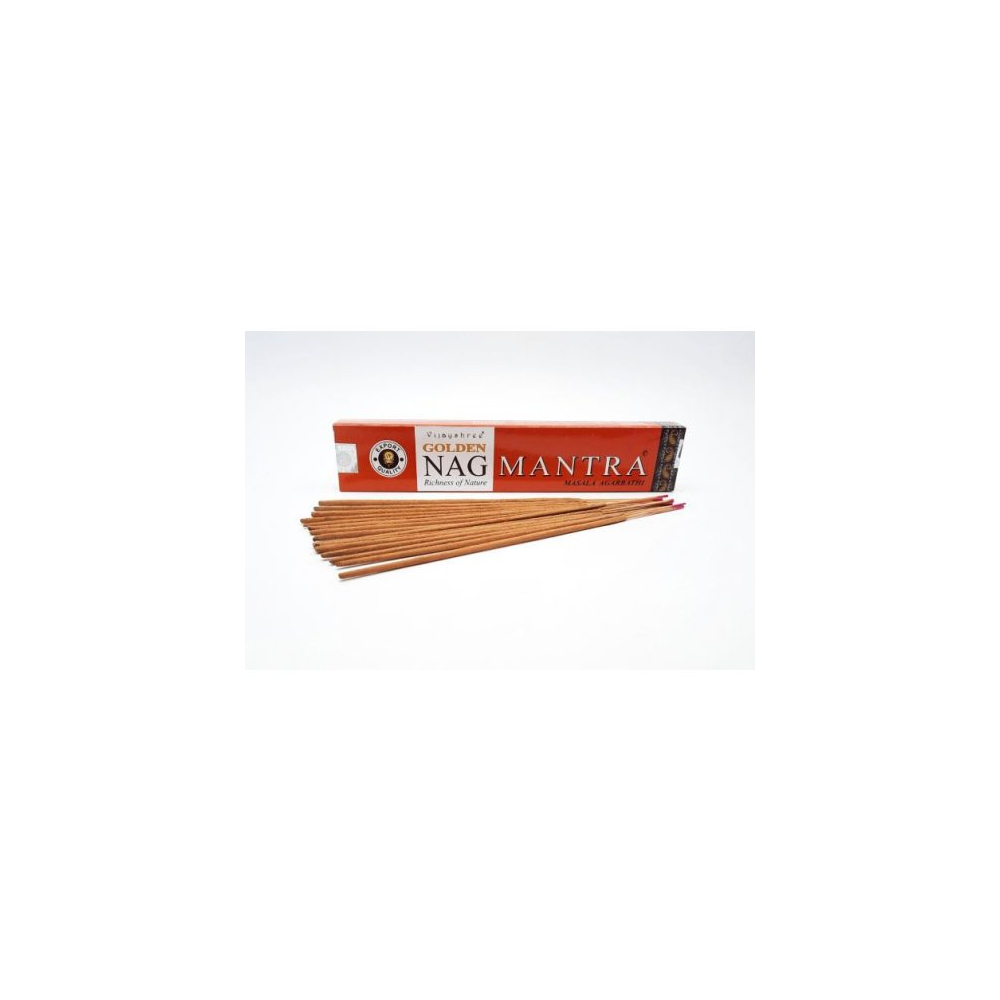 ZENHOME Vonné paličky Golden Nag Mantra 100% natural 15ks/bal