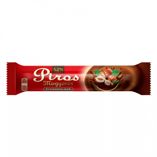 Piros Mogyorós Horká čokoláda s orieškami 40g