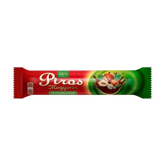 Piros Mogyorós Mliečna čokoláda s orieškami 40g