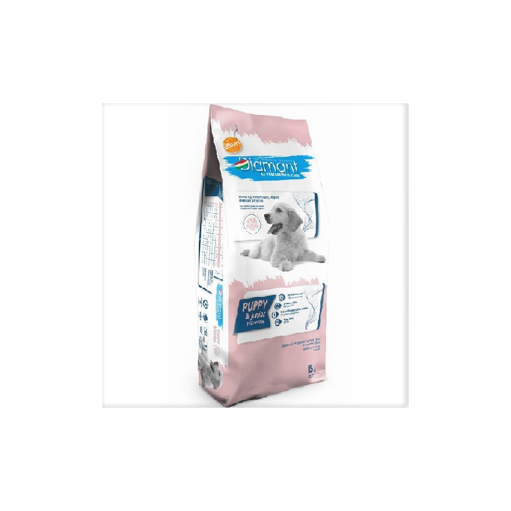 DIAMANT Puppy Junior granule pre psov Hydina+Ryža 3kg