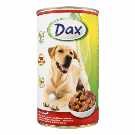 Dax konzerva pre psy hovädzie 1240g