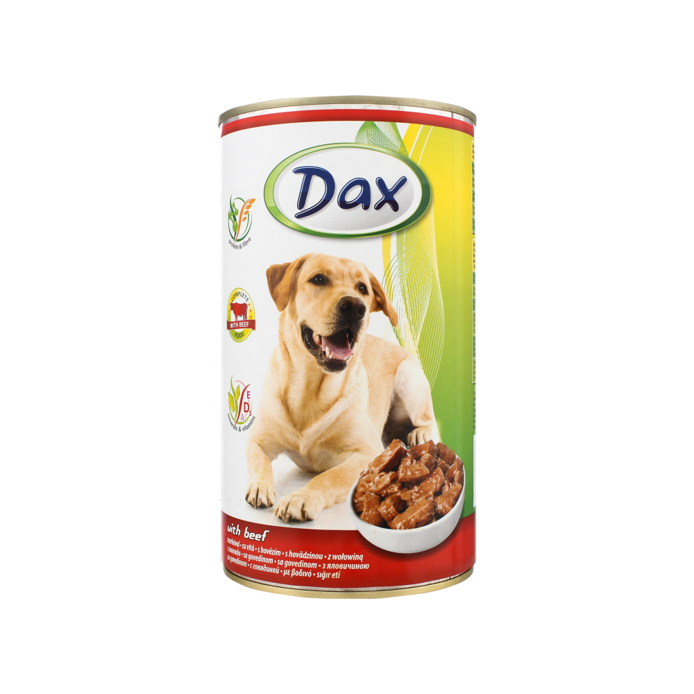 Dax konzerva pre psy hovädzie 1240g