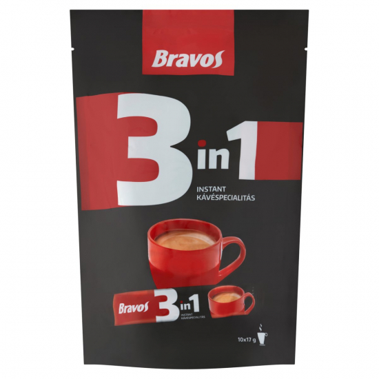 Bravos inštantná kávová špecialita 3in1 10x17g