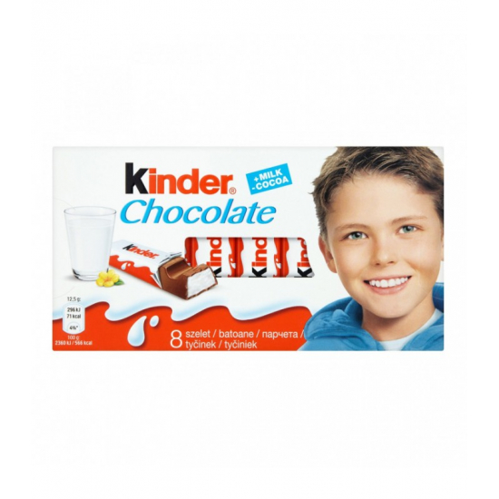 Kinder Mliečna čokoláda 8ks/bal 100g