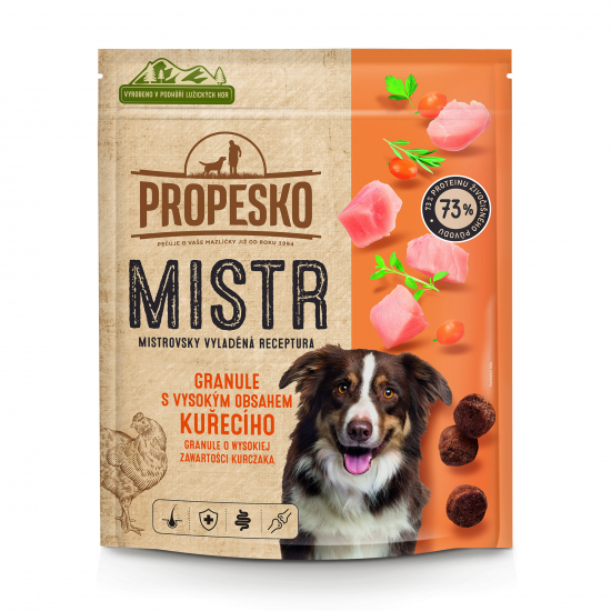 Propesko Mistr Granule pre psov s hydinou 1,5kg