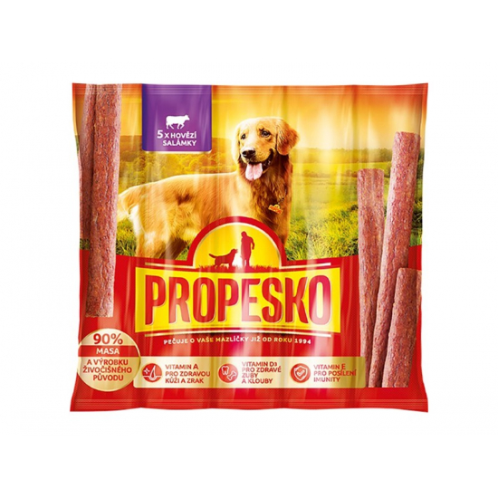 Propesko Snack pre psov hovädziemäsité tyčinky 5x10g