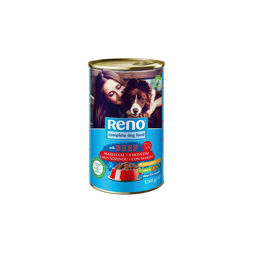 Reno konzerva pre psy hovädzie 1240g
