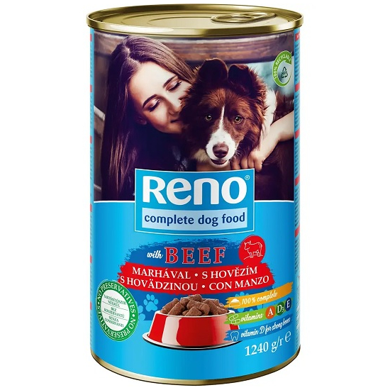 Reno konzerva pre psy hovädzie 1240g