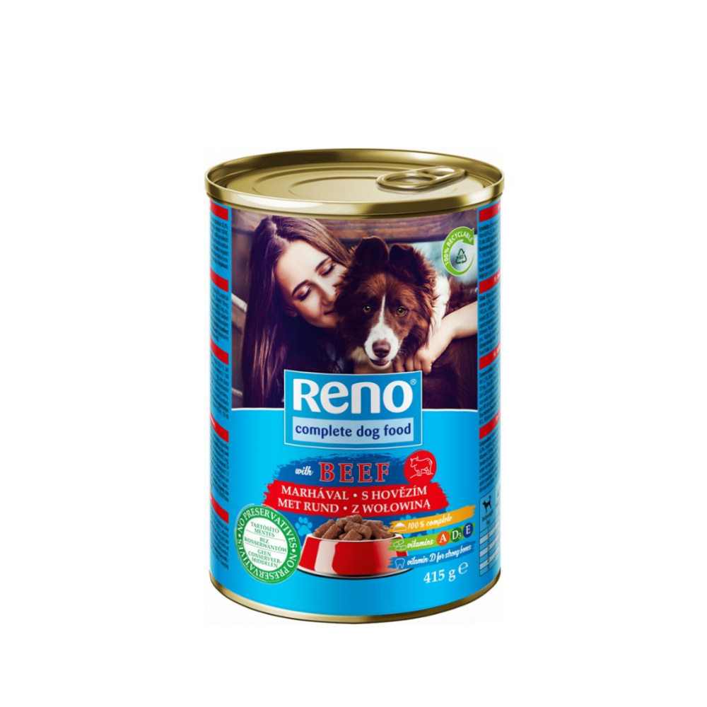 Reno konzerva pre psy hovädzie 415g