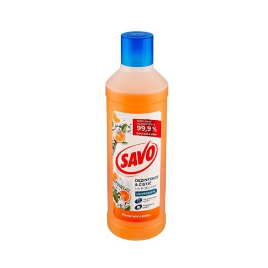Savo na podlahy bez chlóru 1l  - Pomaranč mäta