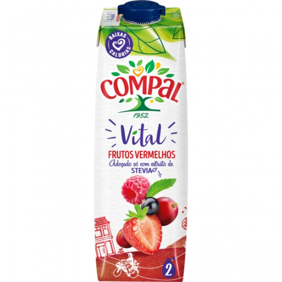 Compal Vital línia Červené ovocie 1L