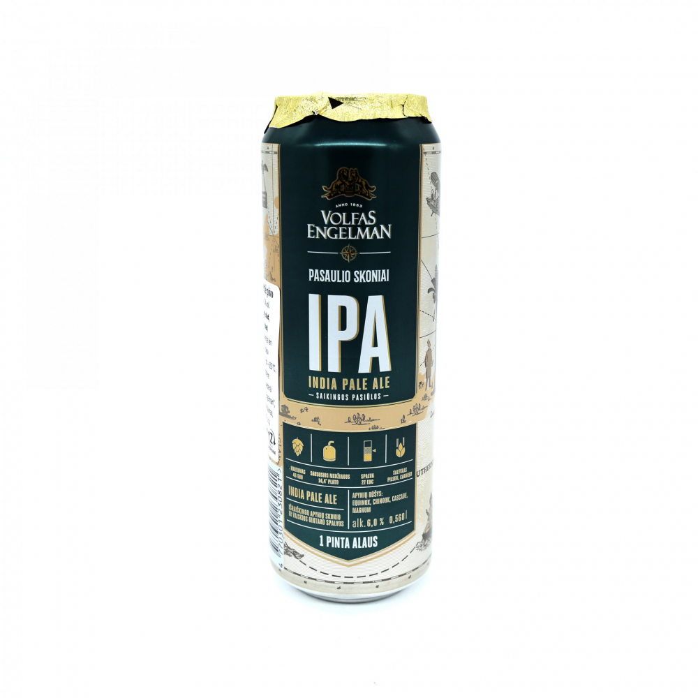 Volfas Engelman IPA PALE ALE Svetlé pivo 6%/0,568L