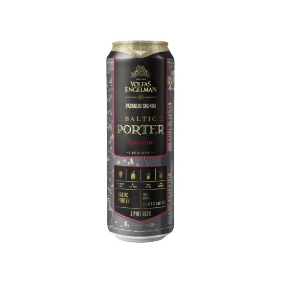 Volfas Engelman Baltic Porter Tmavé pivo 6%/0,568L