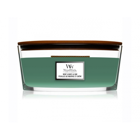WoodWick vonná sviečka Loď 453g Mint Leaves&Oak