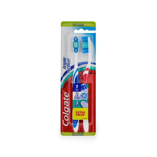 Colgate zubná kefka duopack Triple Action Medium