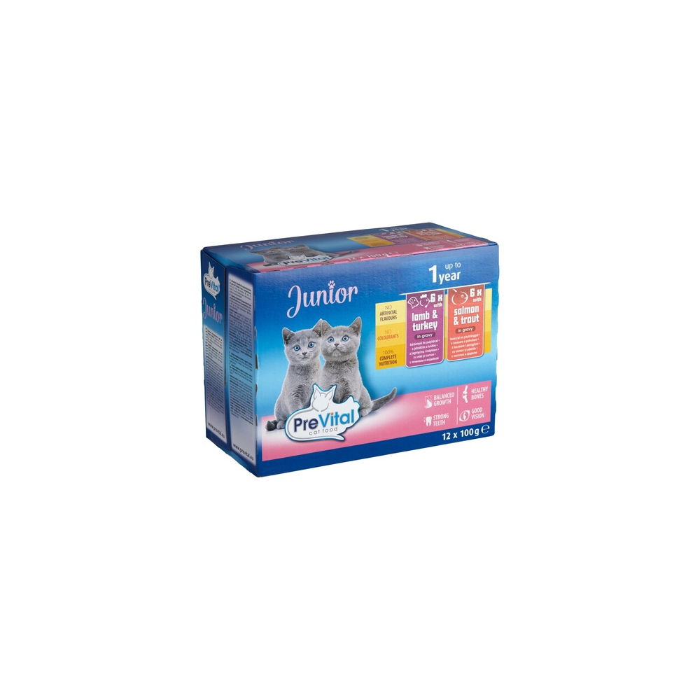 PreVital kapsička pre mačky Junior kura 12x100g
