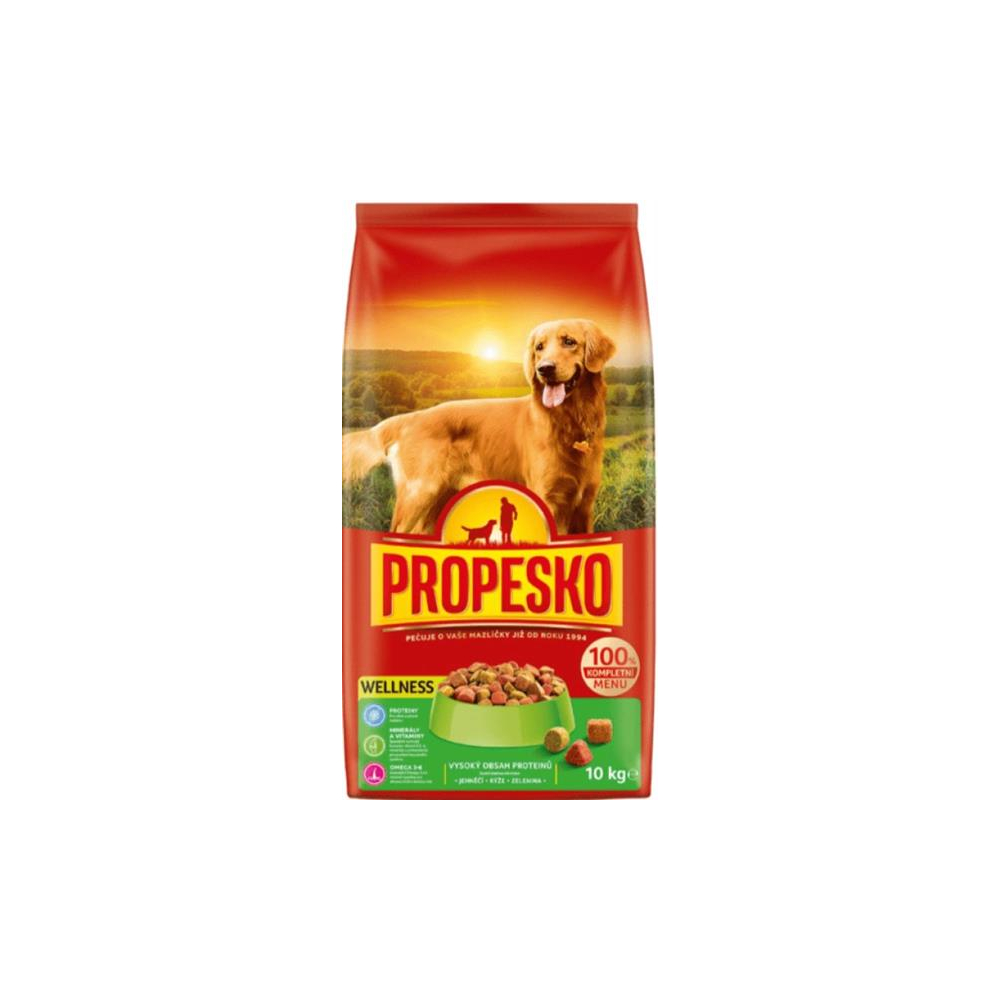 Propesko Granule pre psov Wellness 10kg jahňa-ryža