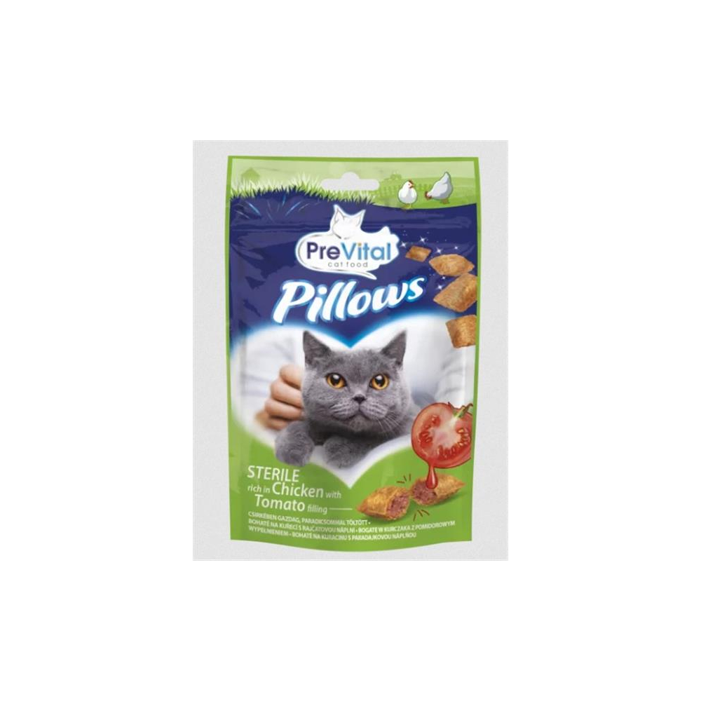 PreVital Snack pre mačky kurací s paradajkou 60g