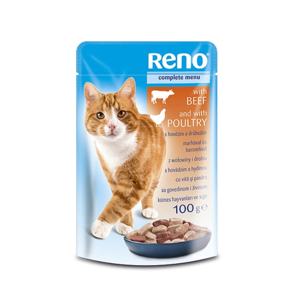 Reno Kapsička pre mačky 100g hov-hydina