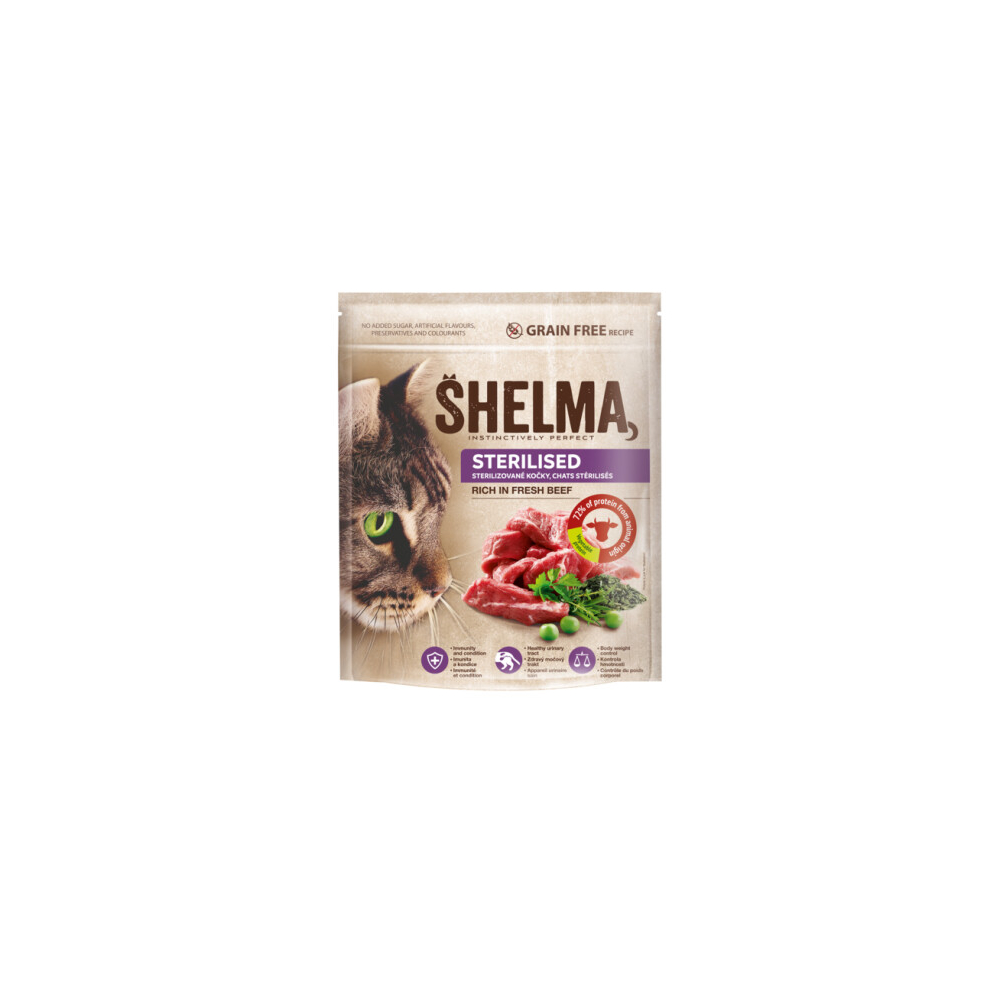 Shelma Granule pre mačky hovädzie 750g