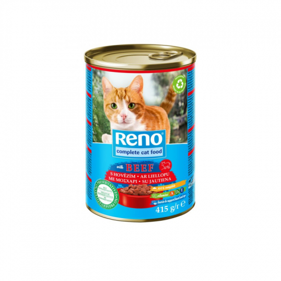 Reno konzerva pre mačky hovädzia 415g