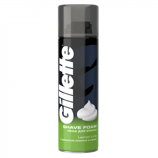 Gillette pena na holenie 200ml Regular Lemon Lime