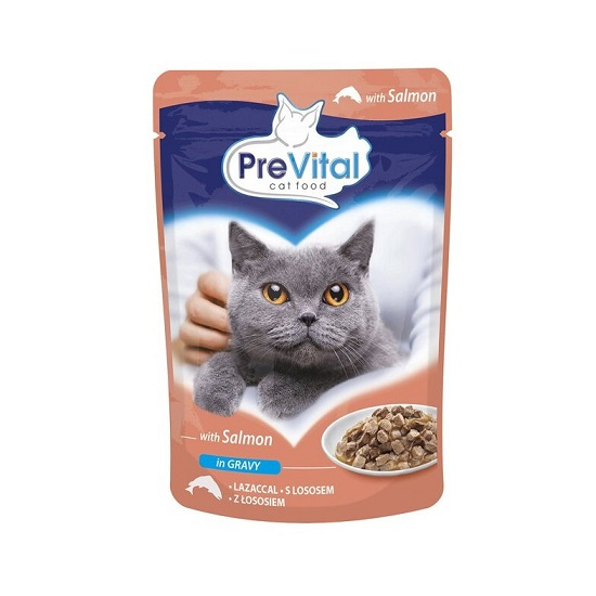 PreVital kapsička pre mačky 100g losos v omáčke